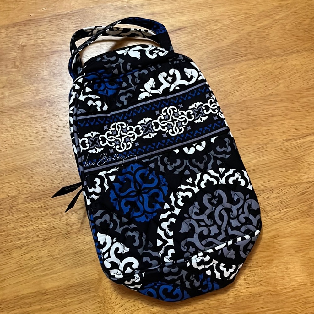 Vera Bradley Lunch Bunch Bag Canterberry Cobalt for School Work Gym Cosmetics